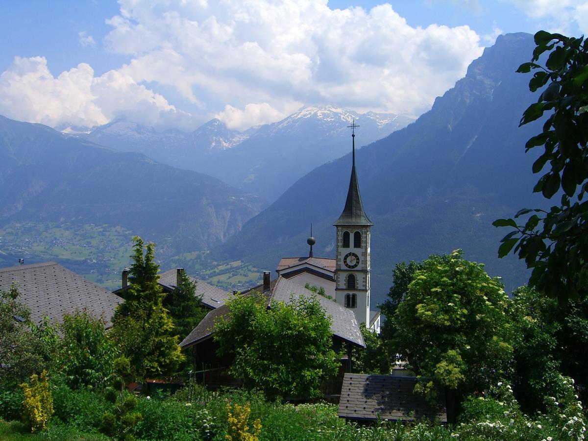 Bergquell Haus D Lägenhet Blatten bei Naters Exteriör bild