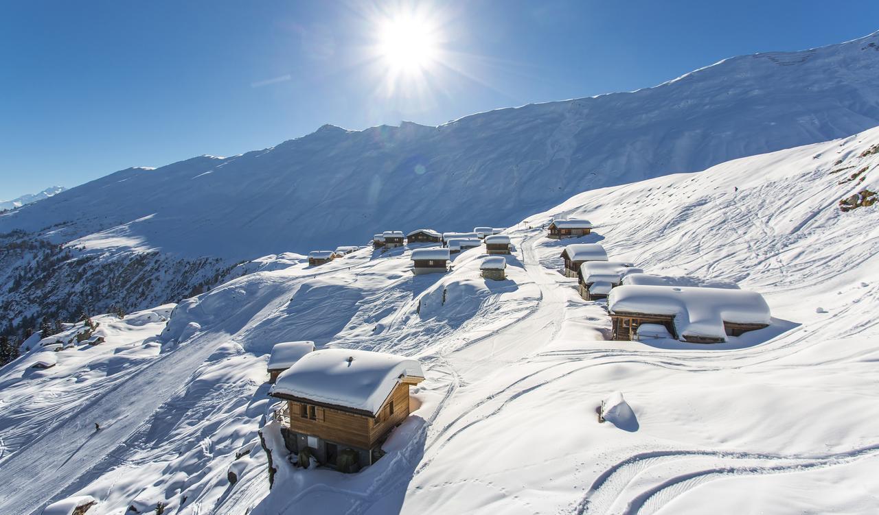 Bergquell Haus D Lägenhet Blatten bei Naters Exteriör bild