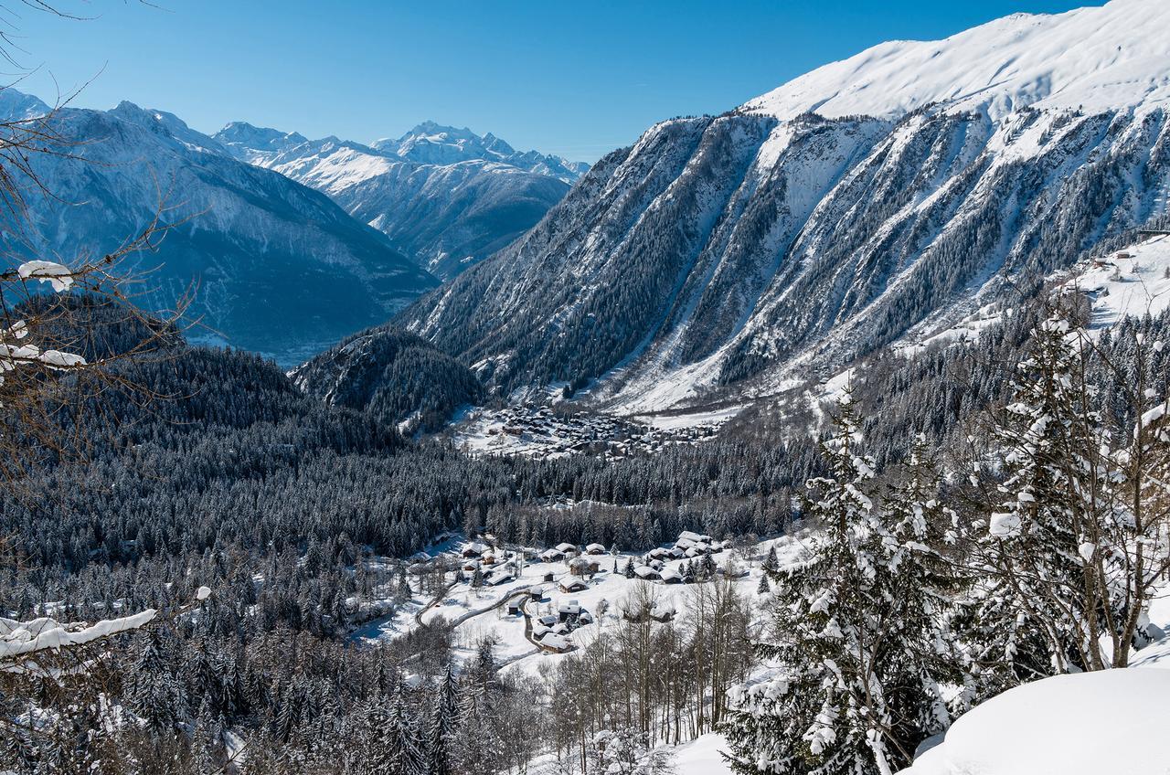 Bergquell Haus D Lägenhet Blatten bei Naters Exteriör bild