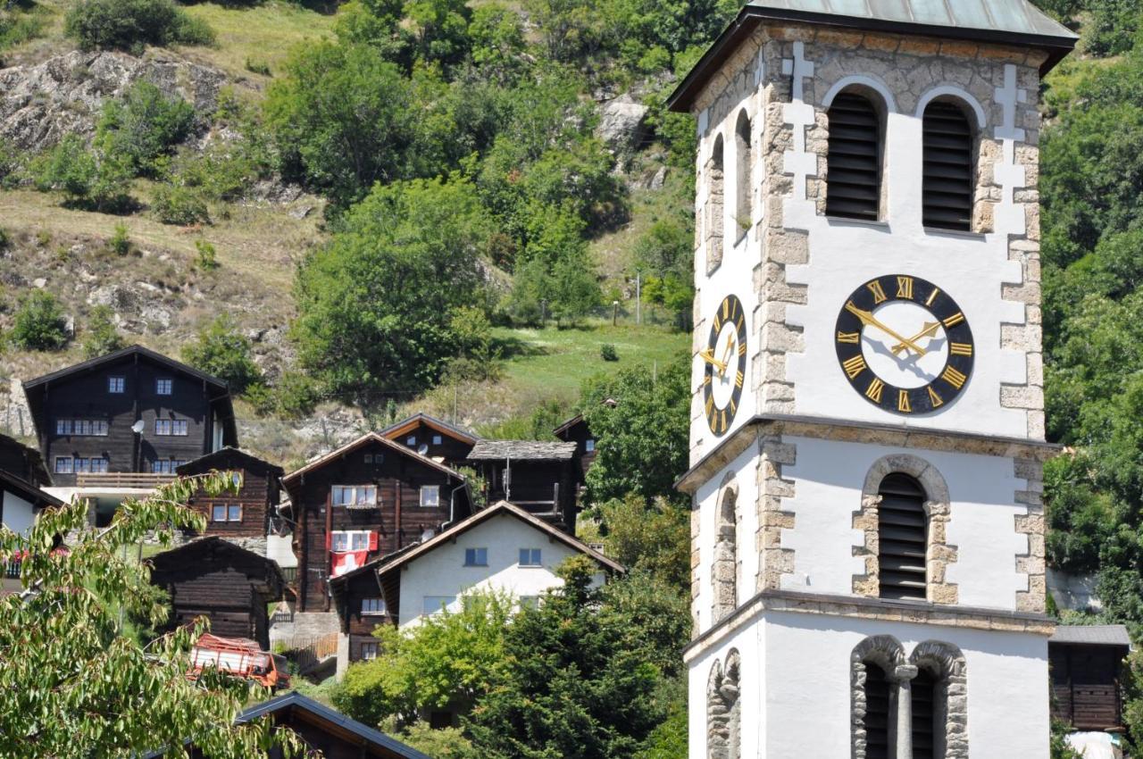 Bergquell Haus D Lägenhet Blatten bei Naters Exteriör bild