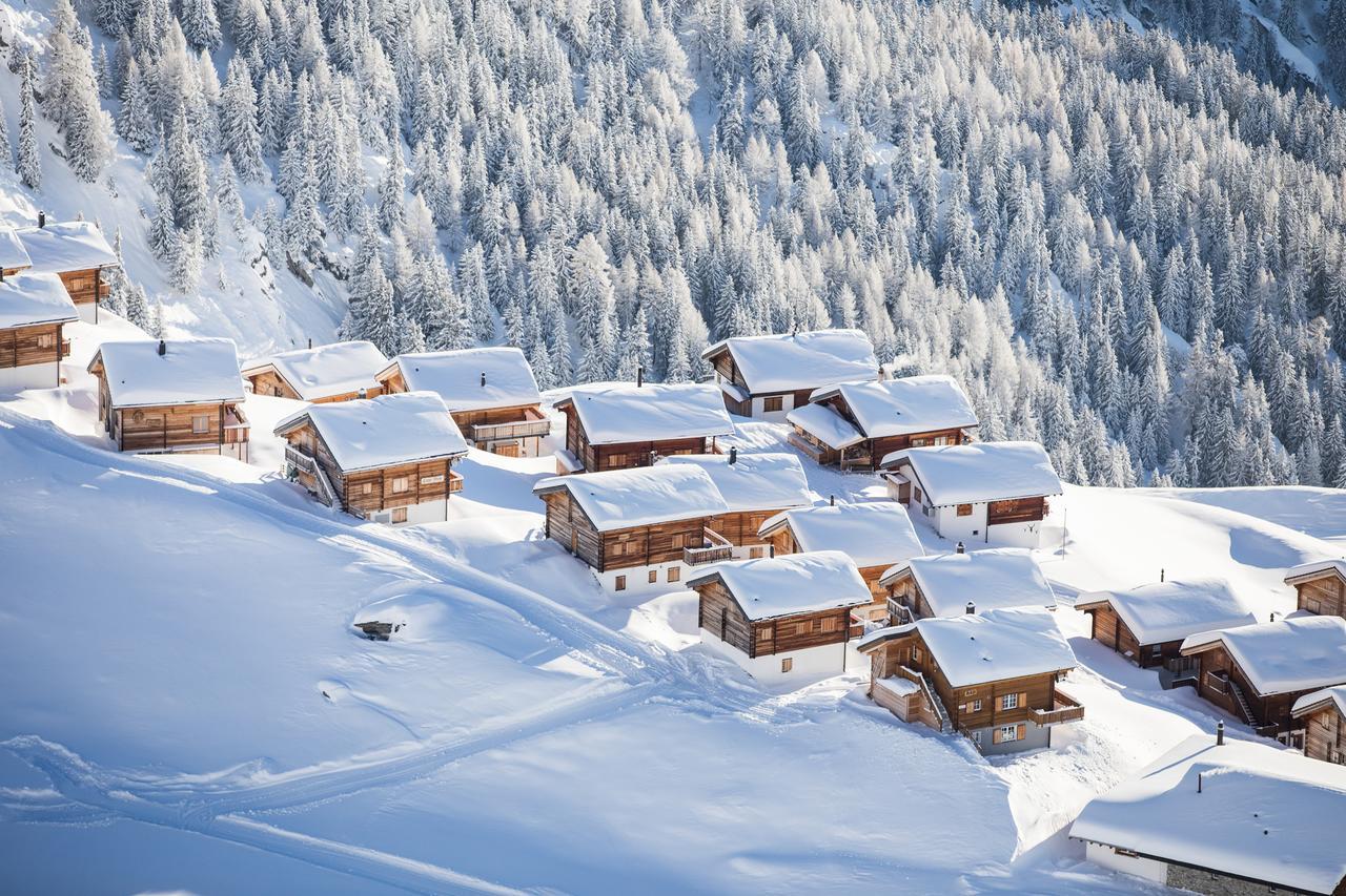 Bergquell Haus D Lägenhet Blatten bei Naters Exteriör bild