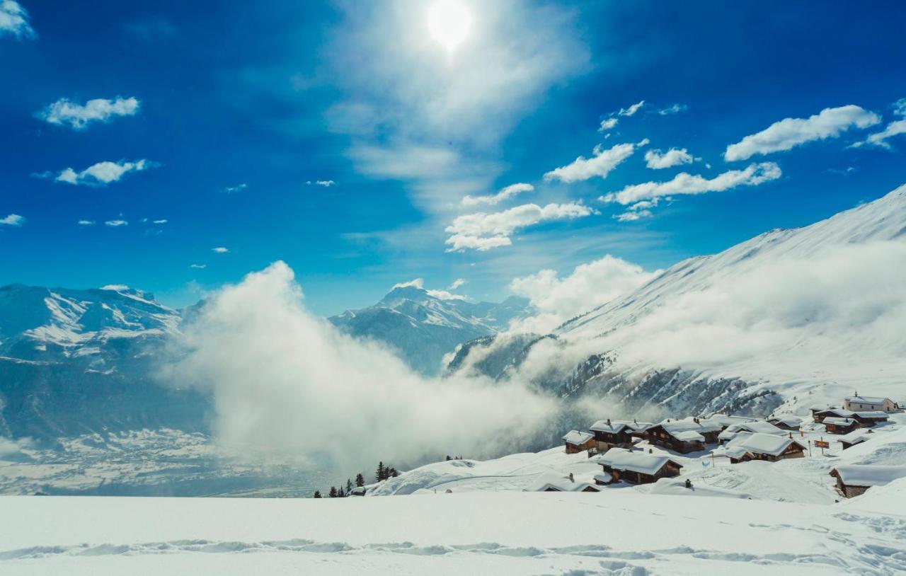 Bergquell Haus D Lägenhet Blatten bei Naters Exteriör bild